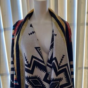 Lane Bryant multicolor cape coat. Net